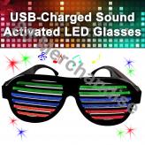 SOUND ACTIVATED LED GLASSES